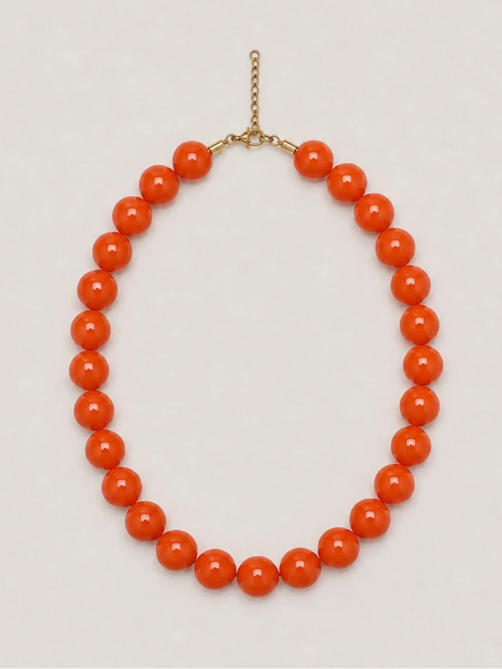 New! Colorful Orange Beaded Dopamine Necklace NWOT 4009
